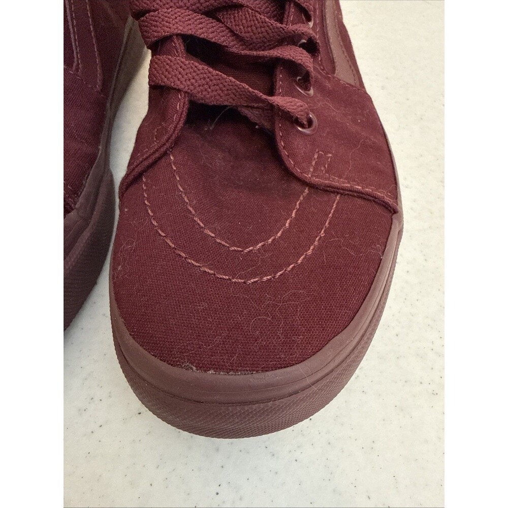 Vans Sk8 Hi Magenta Plum Womens 10 Mens 8.5 Monochrome High Top Skate Shoes - Picture 5 of 16